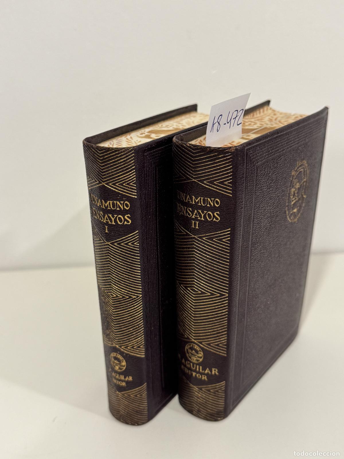 Libros: de UNAMUNO, Miguel. - Ensayos. (2 tomos)