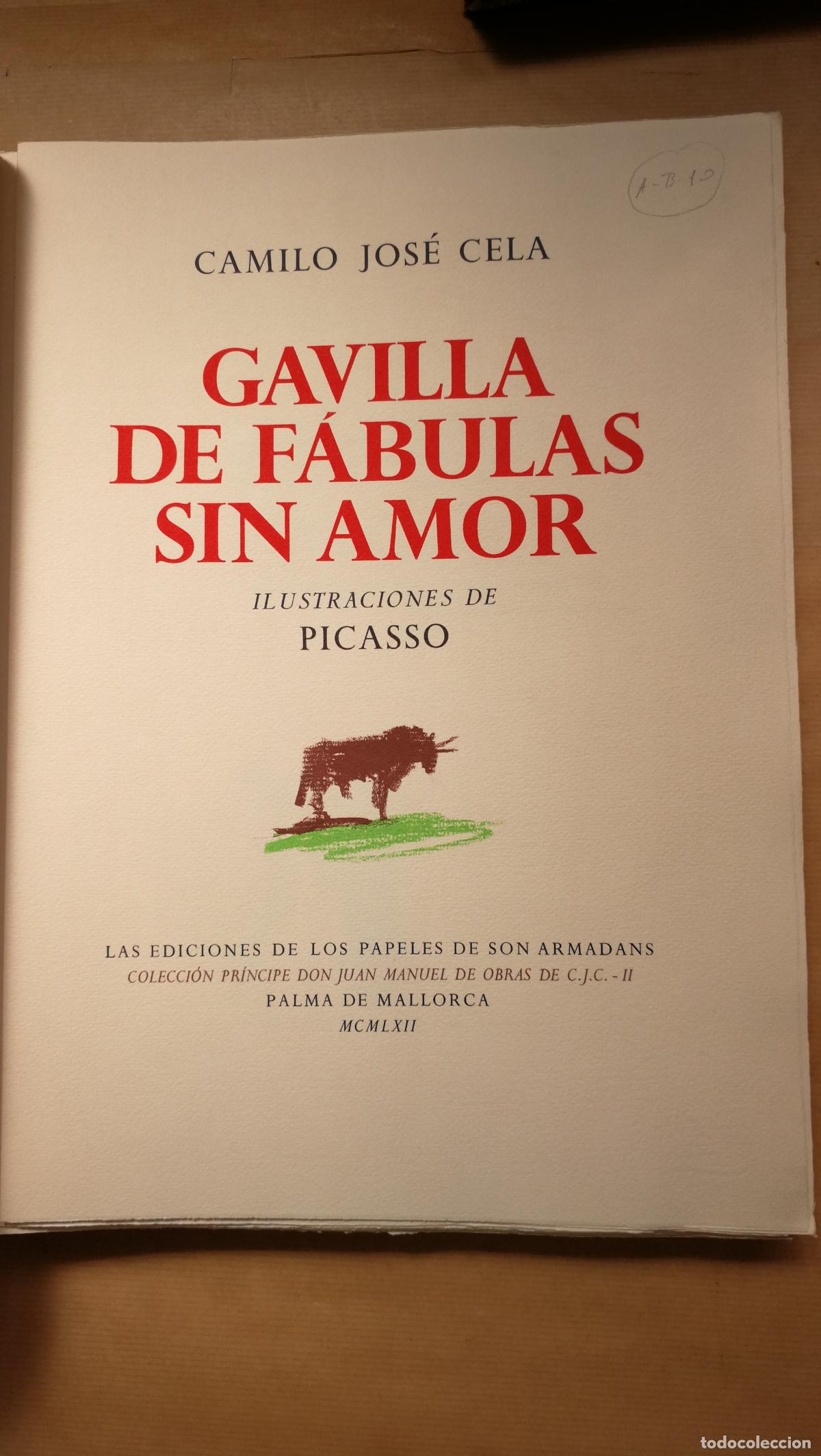 Libros: GAVILLA DE F&Aacute;BULAS SIN AMOR. - &rdquo;CELA, Camilo Jos&eacute;.&rdquo;