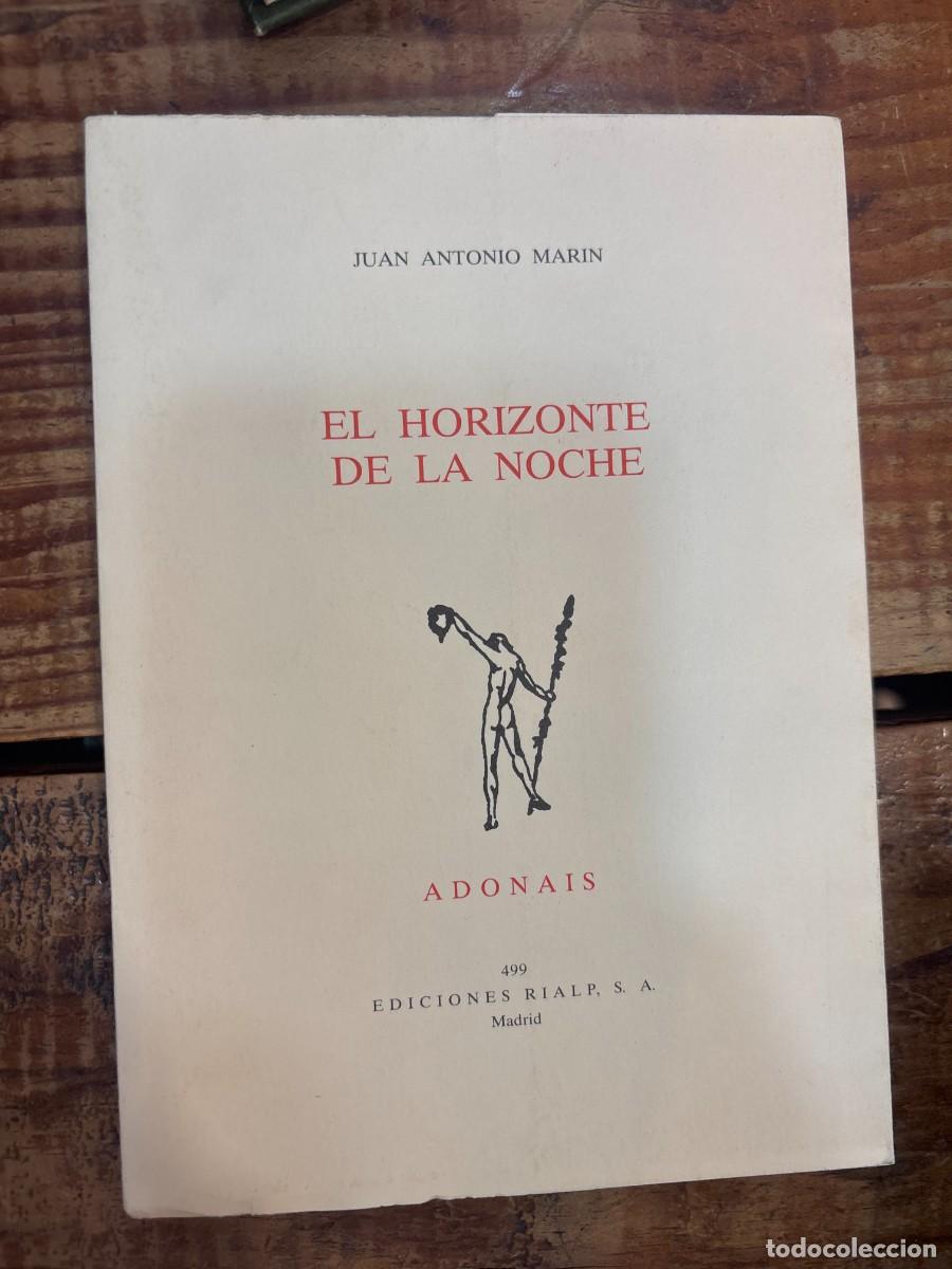 Libros: El horizonte de la noche (Adonais) (Spanish Edition)Marín, Juan Antonio