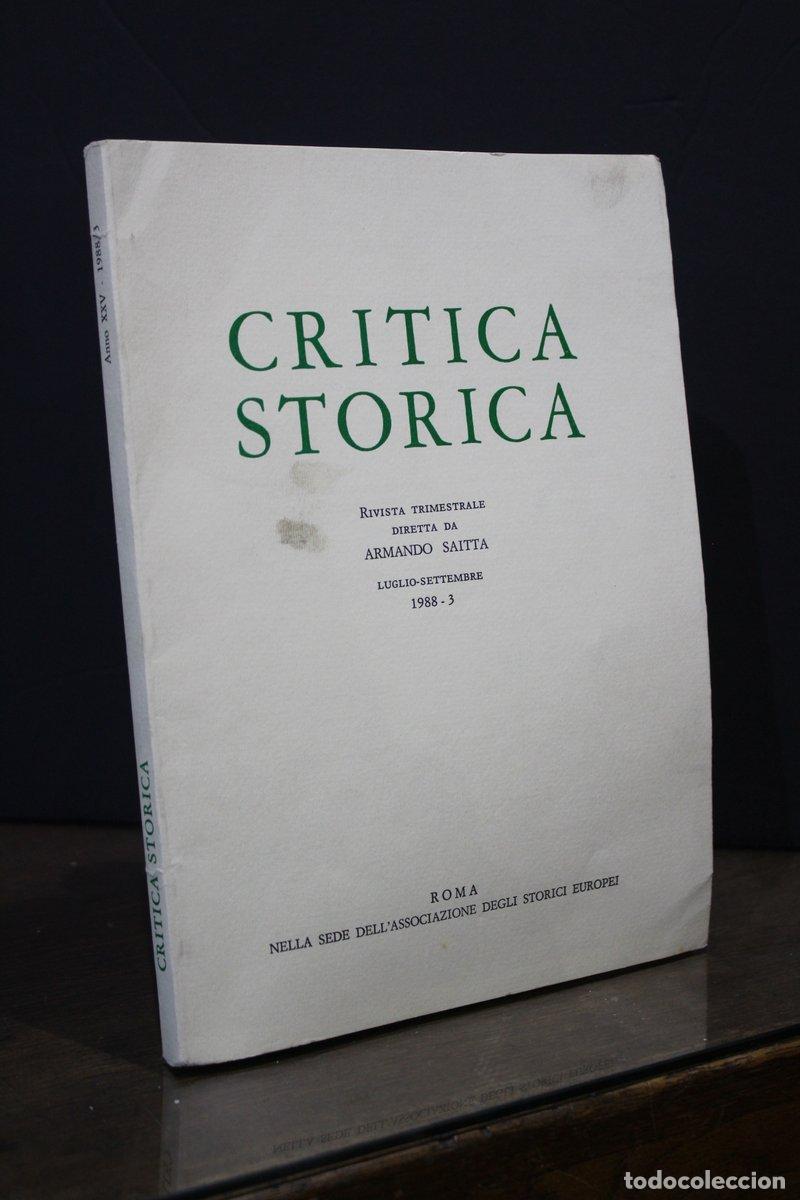 B&uuml;cher: Critica Storica. Luglio-Settembre, 1988-3. - Vv.aa.