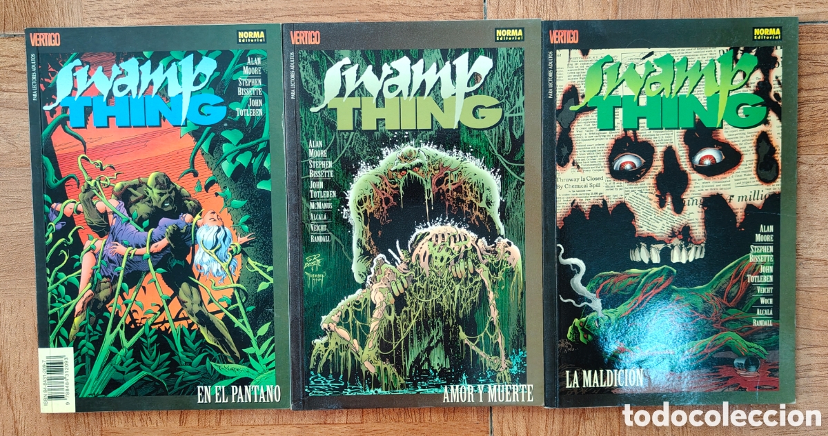 Libros: Swamp Thing � 3 Vol&uacute;menes (Del 1 al 23) � Norma - Alan Moore / Bissette / Totleben