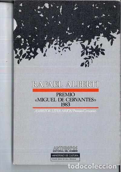 Libri di seconda mano: Rafael Alberti. Premio Miguel de Cervantes 1983- 9788476581858