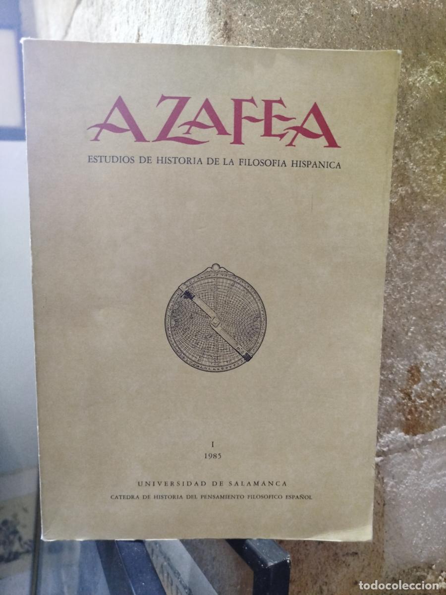 books: Azafea. Estudios de Historia de la Filosof&iacute;a Hisp&aacute;nica. I, 1985. - Vv.aa.