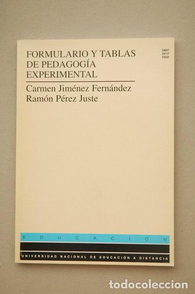 Libros: Formulario y tablas de pedagog&iacute;a experimental- 9788436214536