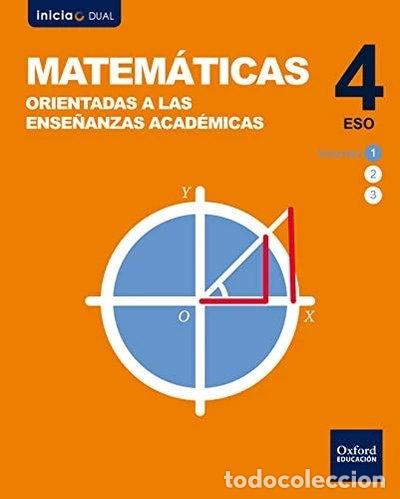Libros: Inicia Matem&aacute;ticas orientadas a las ense&ntilde;anzas acad&eacute;micas 4.&ordm; ESO. Libro del ...- 9788467385687