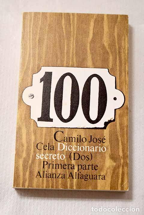 books: Diccionario secreto, 2. Primera parte, series pis y afines.- Cela, Camilo Jos&eacute;