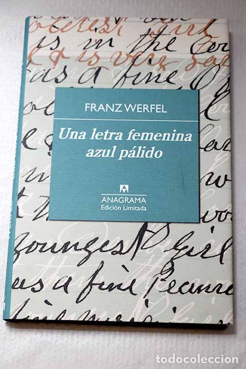 Livros em segunda m&atilde;o: Una letra femenina azul p&aacute;lido.- Werfel, Franz