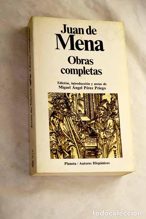 Libros: Obras completas: Mena, Juan de.- Mena, Juan de