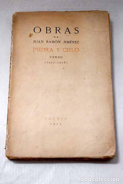 Libros: Piedra y cielo: verso (1917-1918).- Jim&eacute;nez, Juan Ram&oacute;n