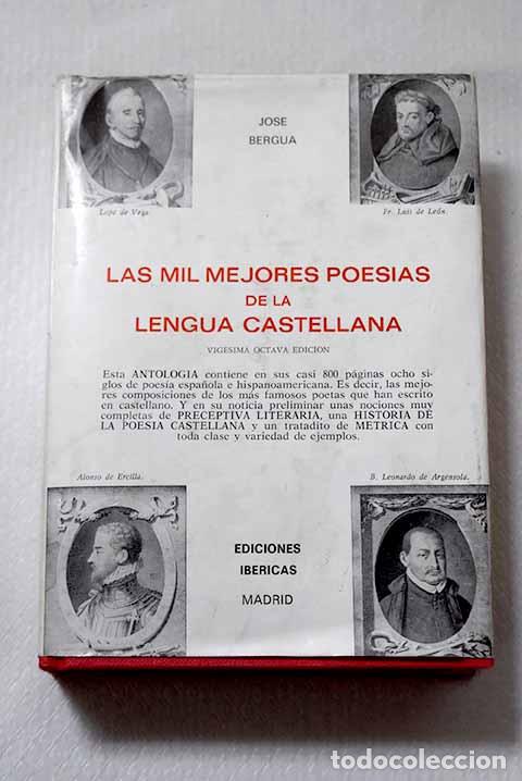 Libros: Las mil mejores poes&iacute;as de la lengua castellana: (ocho siglos de poes&iacute;a espa&ntilde;ola e hispanoamericana)