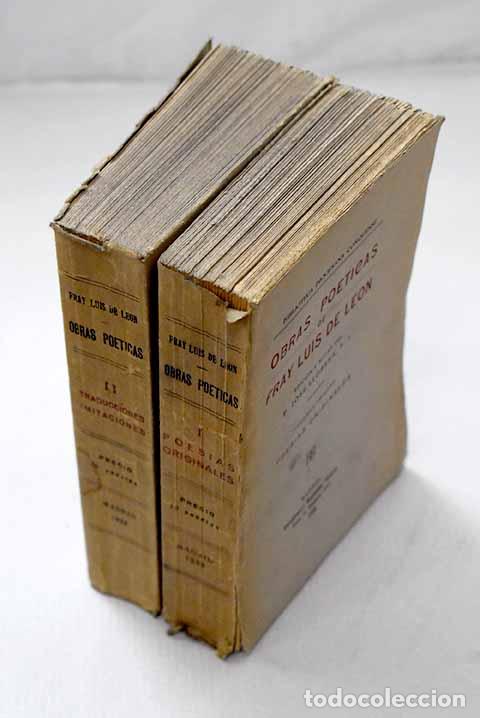 B&uuml;cher: Obras po&eacute;ticas del Maestro Fray Luis de Le&oacute;n.- Leon, Fray Luis de