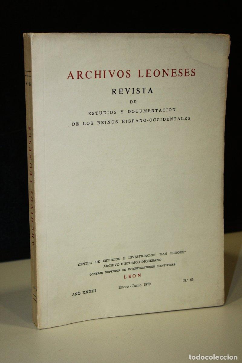 books: Archivos Leoneses. A&ntilde;o XXXIII. Enero-Junio 1979, N&ordm; 65. - Vv.aa.