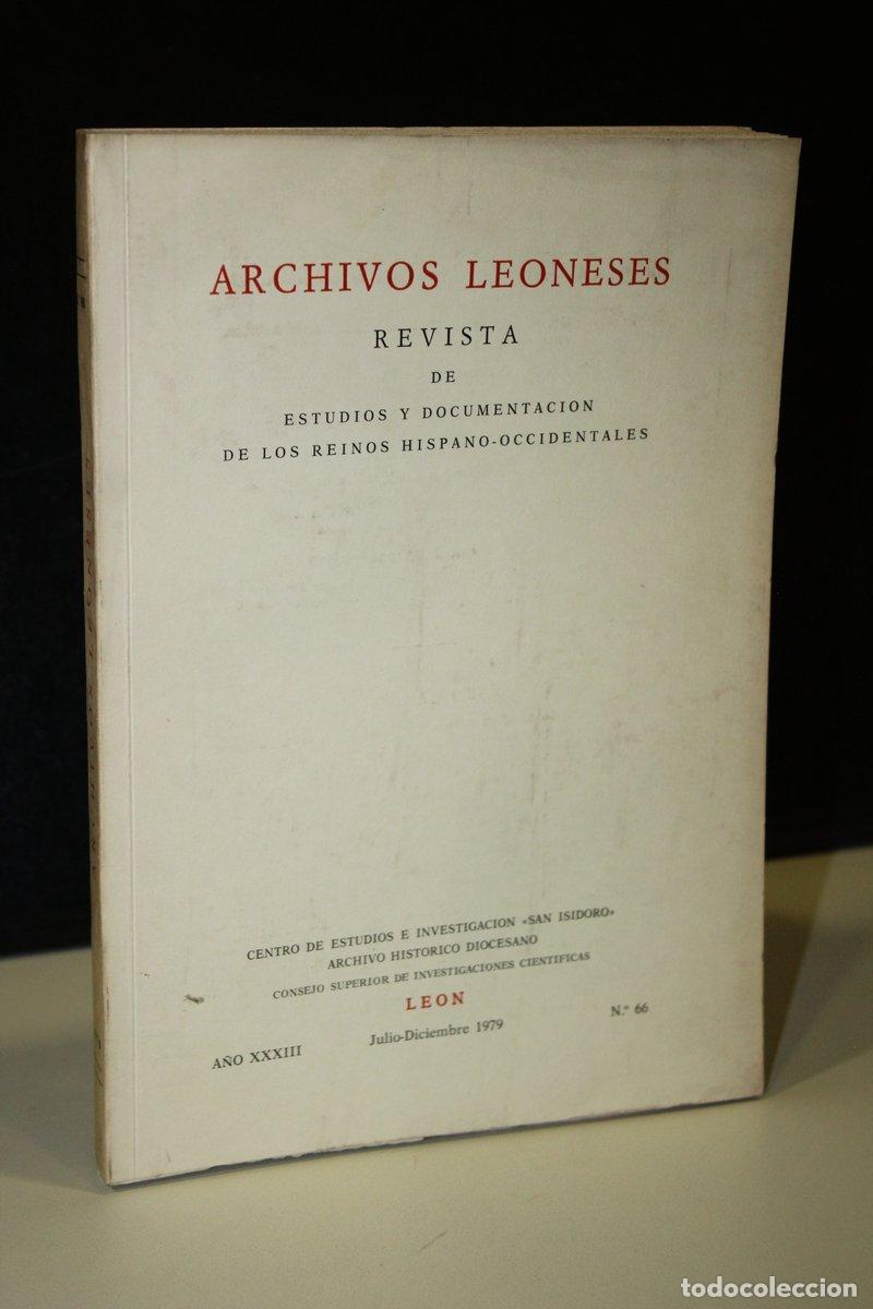 books: Archivos Leoneses. A&ntilde;o XXXIII. Julio-Diciembre 1979, N&ordm; 66. - Vv.aa.