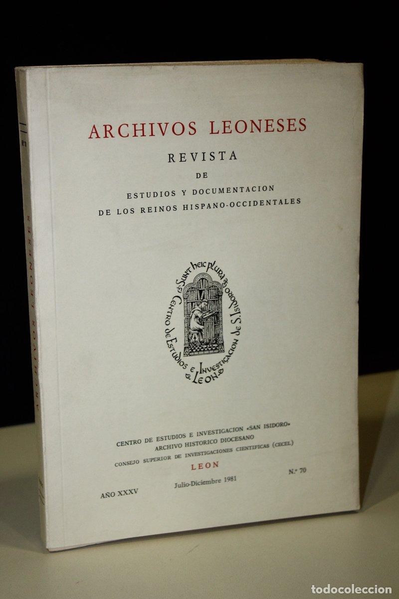 Libri di seconda mano: Archivos Leoneses. A&ntilde;o XXXV. Julio-Diciembre 1981, N&ordm; 70. - Vv.aa.