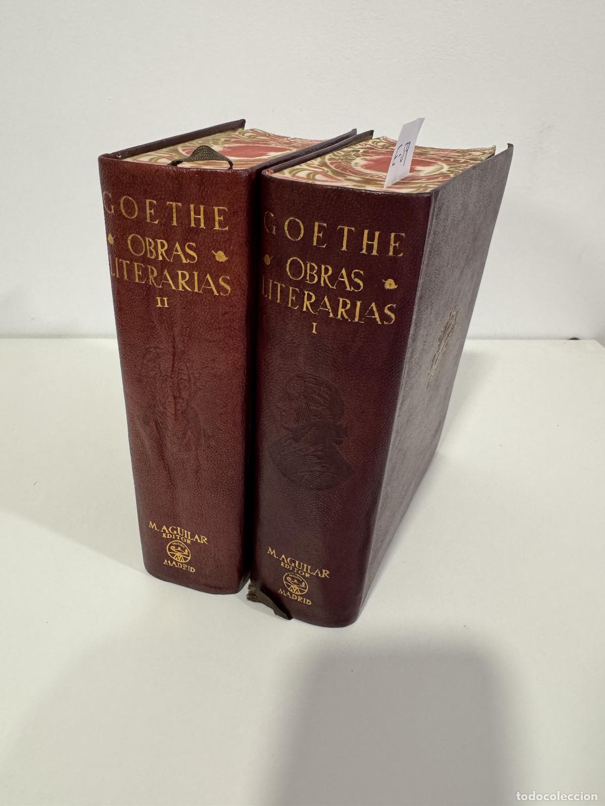 Libros: GOETHE, J. W. - Obras literarias. (Tomos I y II),