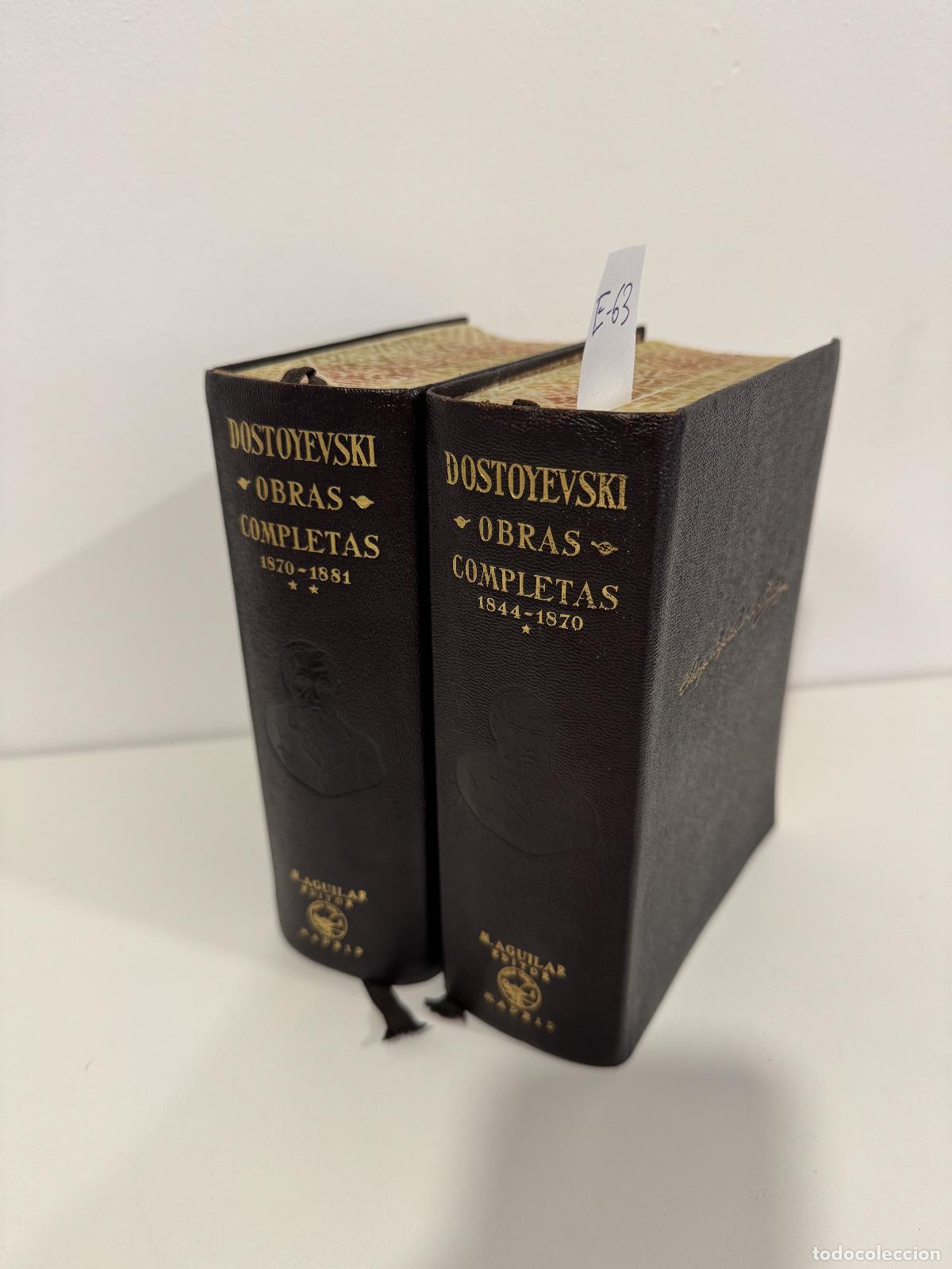 Libros: DOSTOYEVSKI, F. M. - Obras completas. Tomo I: 1844-1870. Tomo II: 1870-1881.