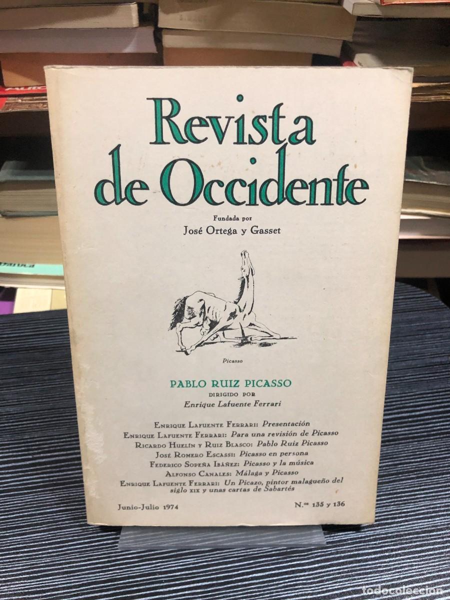 Libros: Revista de Occidente (N.&ordm; 135-136, 1974) Monogr&aacute;fico Pablo Ruiz Picasso (Dir. Enrique Lafuente Ferra