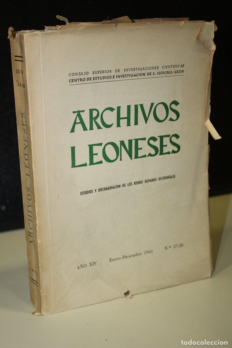 Libri di seconda mano: Archivos Leoneses. A&ntilde;o XIV. Enero-Diciembre 1960, N&ordm;os 27-28. - Vv.aa.