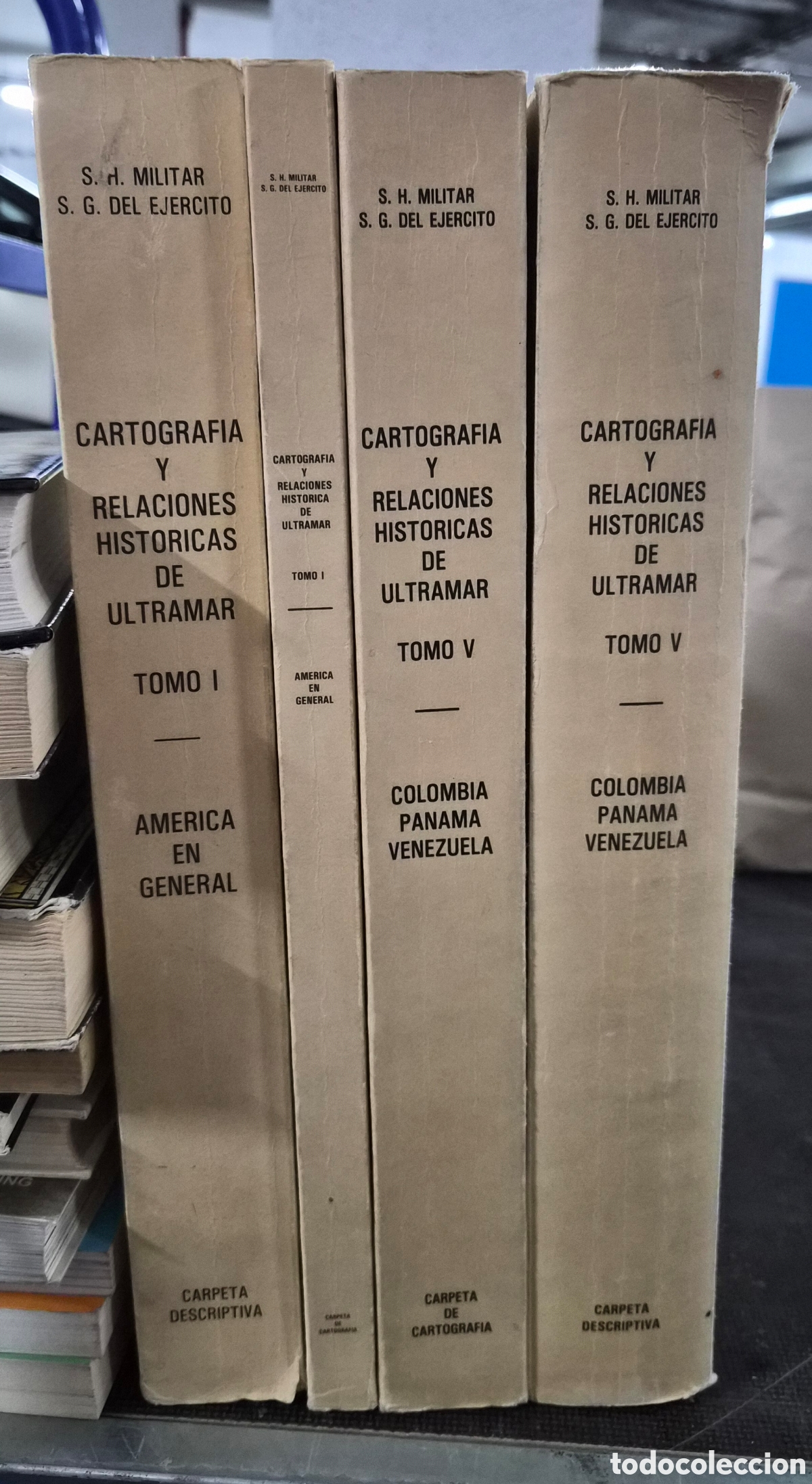Libros: CARTOGRAF&Iacute;A Y RELACIONES HISTORICAS ULTRAMAR- 4 TOMOS