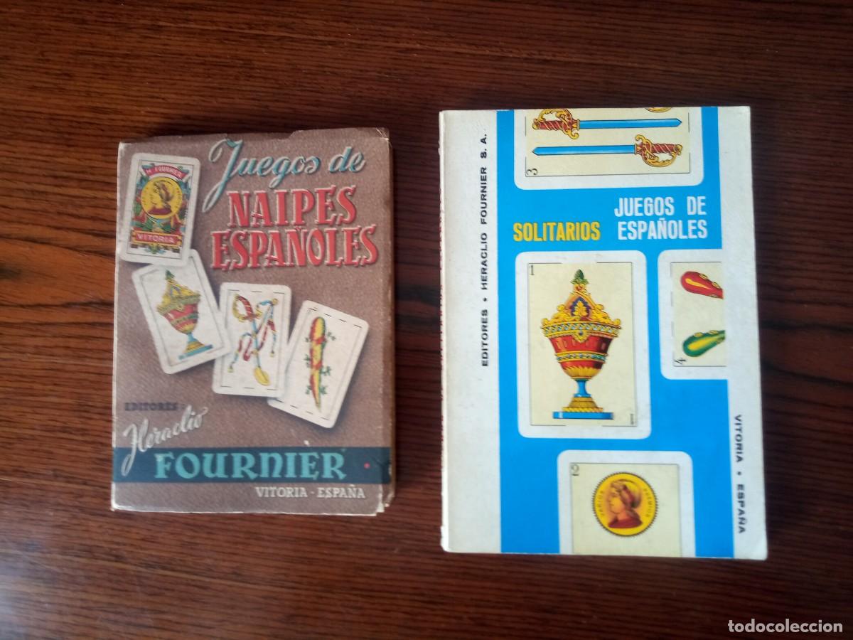 Libros: 2 libros- &rdquo;Juegos de naipes espa&ntilde;oles&rdquo; & &rdquo;Juegos de espa&ntilde;oles: solitarios&rdquo; (Fournier)