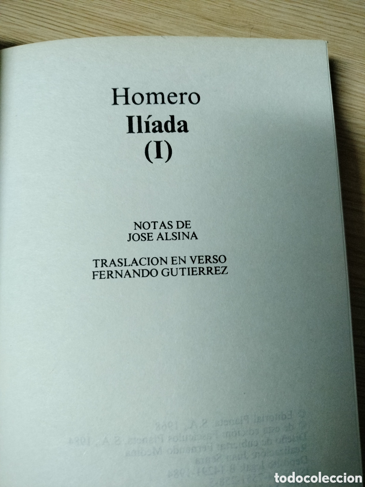Libros: Homero - Il&iacute;ada ( Tomo 1) - Foto 3