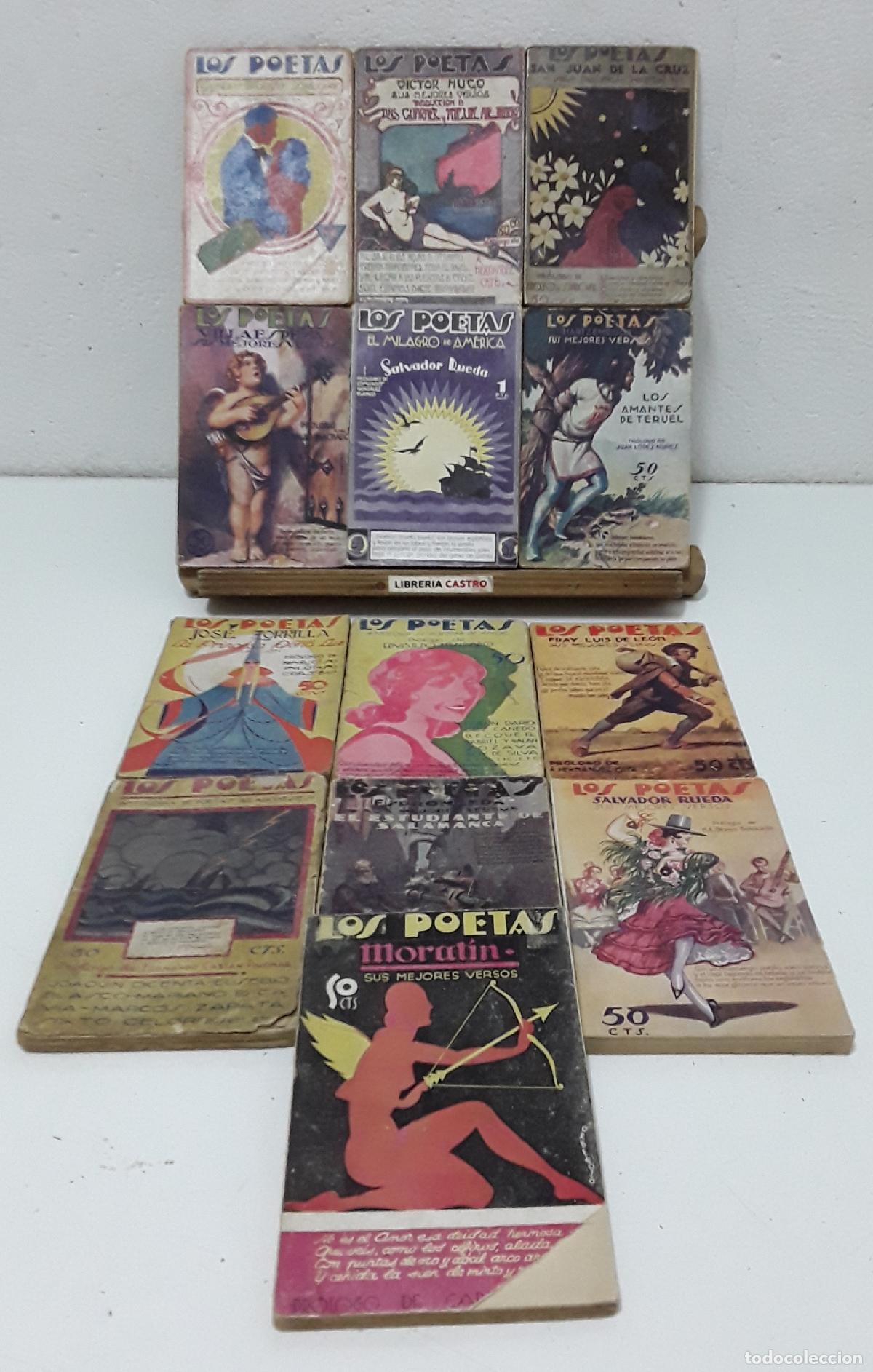 Libros: Lote de 13 N&ordm; no correlativos de la Colecci&oacute;n Los Poetas - Varios.