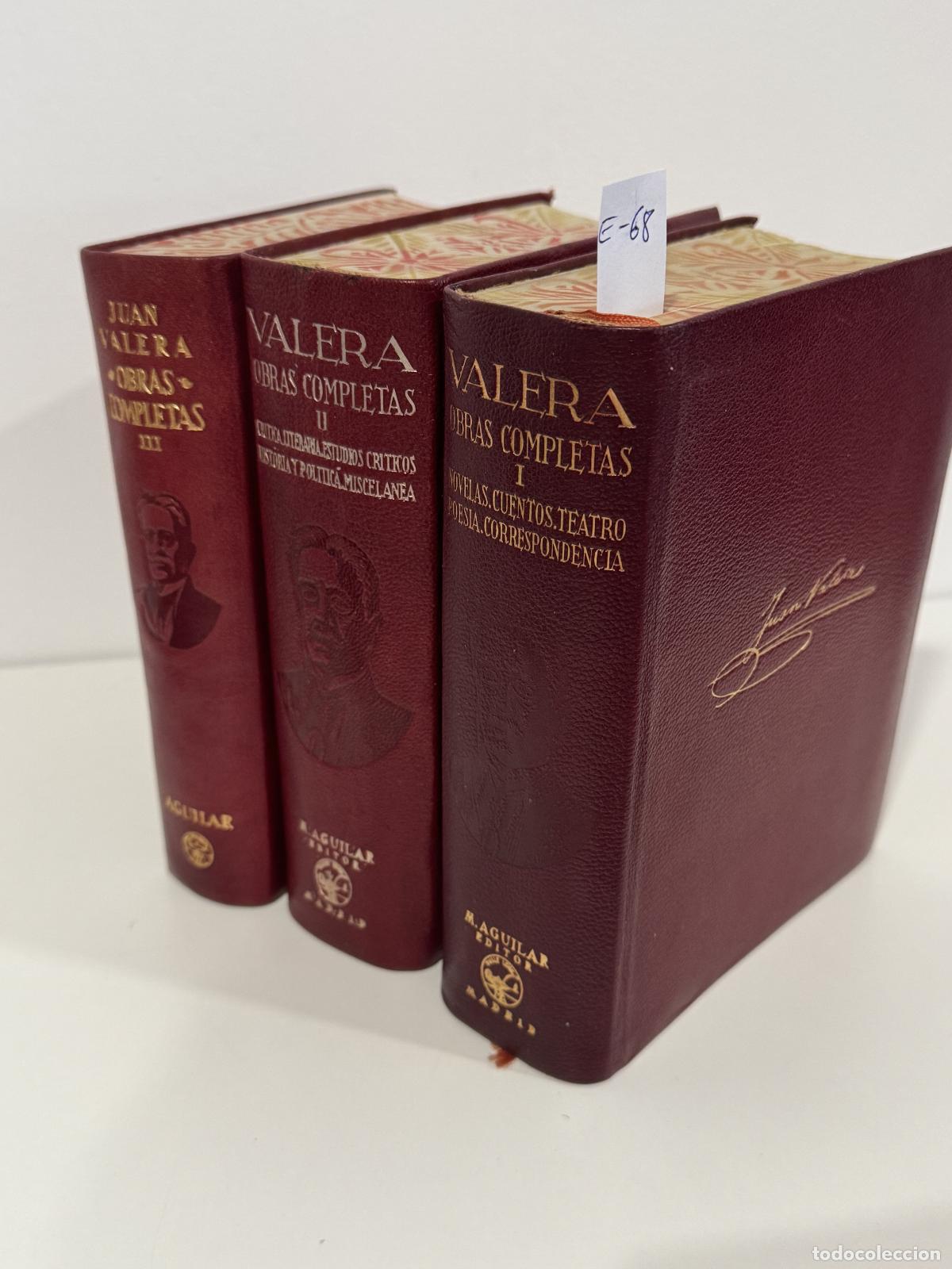 Libros: VALERA, Juan. - Obras Completas. Tomo I: Novelas, cuentos, teatro, poes&iacute;a, correspondencia.Tomo II:
