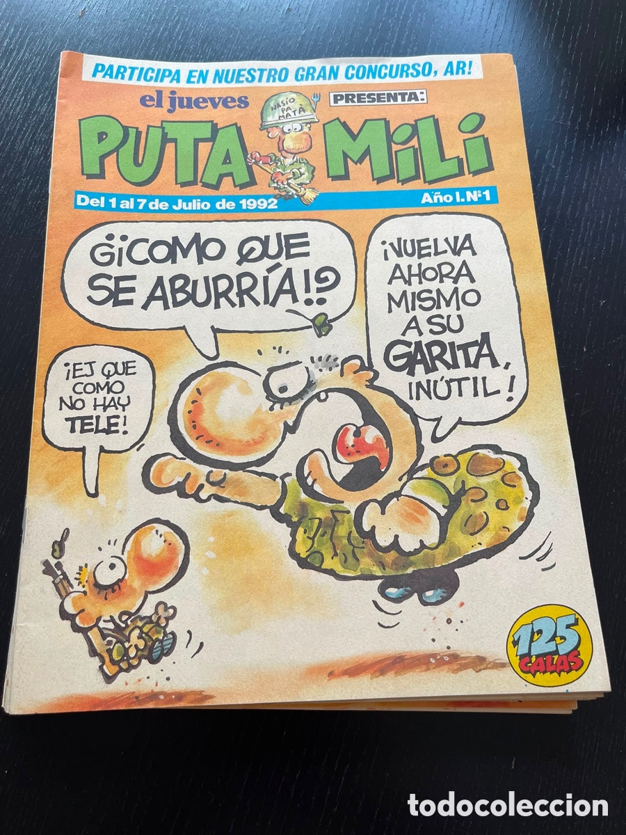 Libros: Revistas &ldquo;Historia de la Puta Mili&rdquo;. 1 al 8