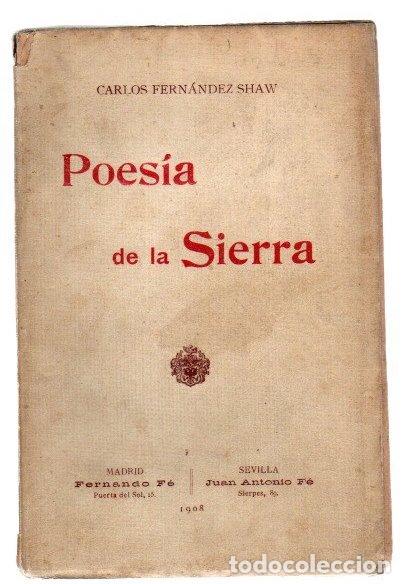Libri di seconda mano: Poes&iacute;a de la sierra - Fern&aacute;ndez Shaw, Carlos