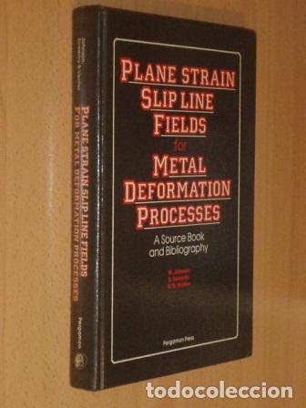 B&uuml;cher: PLANE STRAIN SLIP LINE FIELDS FOR METAL DEFORMATIONS PROCESSES - A Source Book and Bibliography - Jo