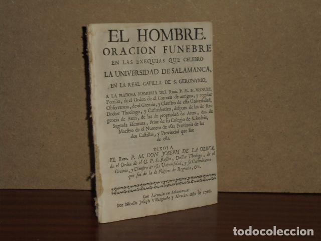 B&uuml;cher: ORACION FUNEBRE EN LAS EXEQUIAS QUE CELEBR&Oacute; LA UNIVERSIDAD DE SALAMANCA EN LA REAL CAPILLA DE S. GER