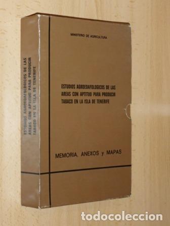 Libros: ESTUDIOS AGROEDAFOL&Oacute;GICOS DE LAS &Aacute;REAS CON APTITUD PARA PRODUCIR TABACO EN LA ISLA DE TENERIFE - VV.