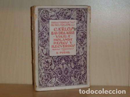 Libros: CARLOS BAUDELAIRE - VIAJE A HOLANDA - PASEOS Y RECUERDOS - Verlaine, Paul