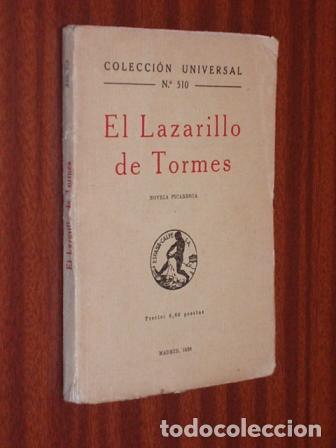 Libros: EL LAZARILLO DE TORMES - An&oacute;nimo