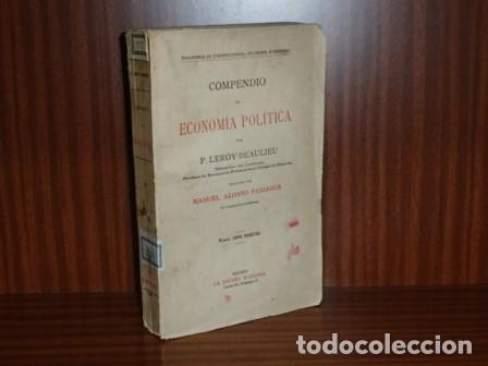 Libri di seconda mano: COMPENDIO DE ECONOM&Iacute;A POL&Iacute;TICA - Leroy-Beaulieu, P.
