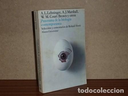 Libri di seconda mano: PANORAMA DE LA BIOLOG&Iacute;A CONTEMPOR&Aacute;NEA - VV. AA. - Lehninger - Marshall - Court Brown y otros. Selecc