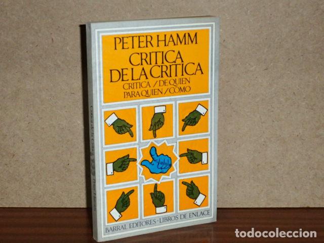 Libros: CR&Iacute;TICA DE LA CR&Iacute;TICA - Hamm, Peter - Foto 1