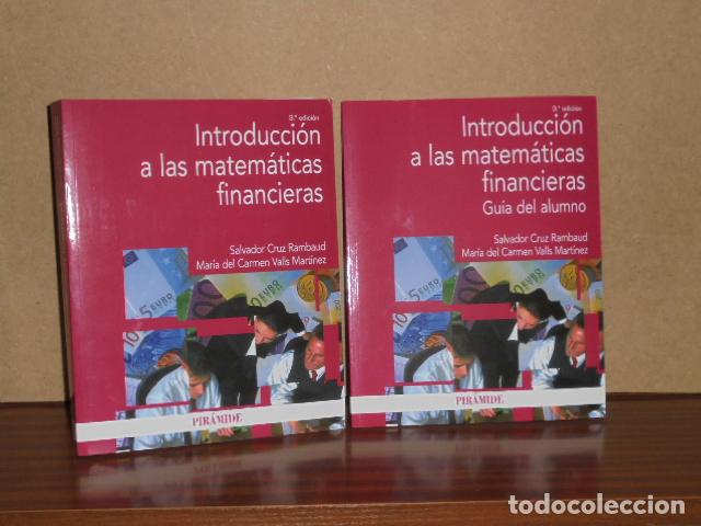 books: INTRODUCCI&Oacute;N A LAS MATEM&Aacute;TICAS FINANCIERAS (Libro + Gu&iacute;a del alumno) - Cruz Rambaud, Salvador - Mar&iacute;