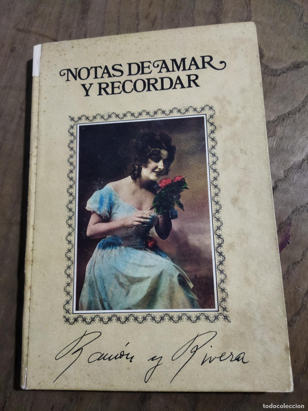 B&uuml;cher: NOTAS DE AMAR Y RECORDAR - RAMON Y RIVERA, LUIS FELIPE