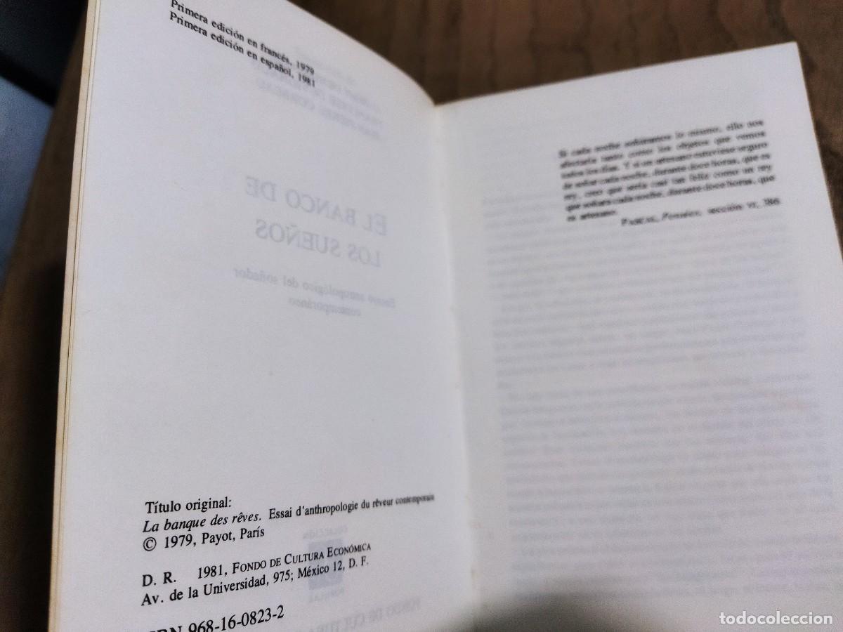 Libros: EL BANCO DE LOS SUE&Ntilde;OS. - DUVIGNAUD, JEAN - Foto 3