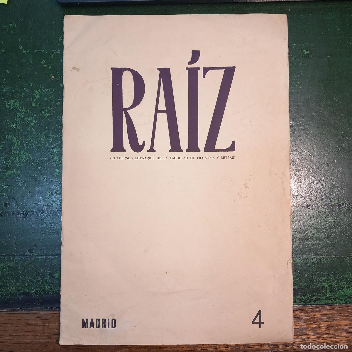 Libros: RAIZ. N&ordm; 4 - VARIOS