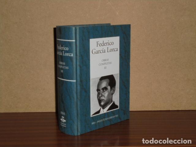 Libros: OBRAS COMPLETAS III - PROSA I - Garc&iacute;a Lorca, Federico