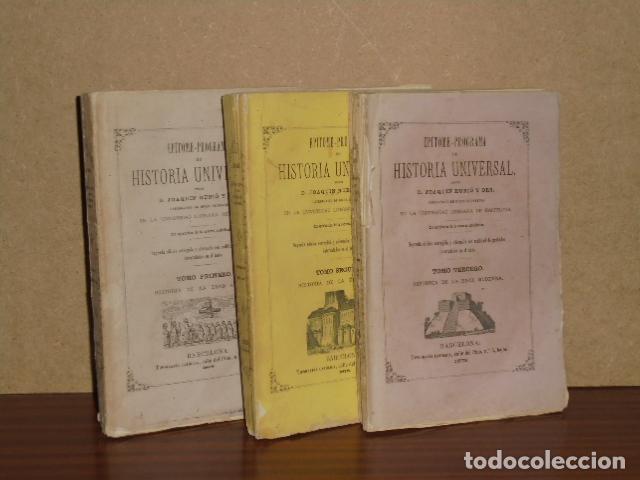 B&uuml;cher: EP&Iacute;TOME-PROGRAMA DE HISTORIA UNIVERSAL I - II - III (Tres tomos) - Rubi&oacute; y Ors, Joaqu&iacute;n
