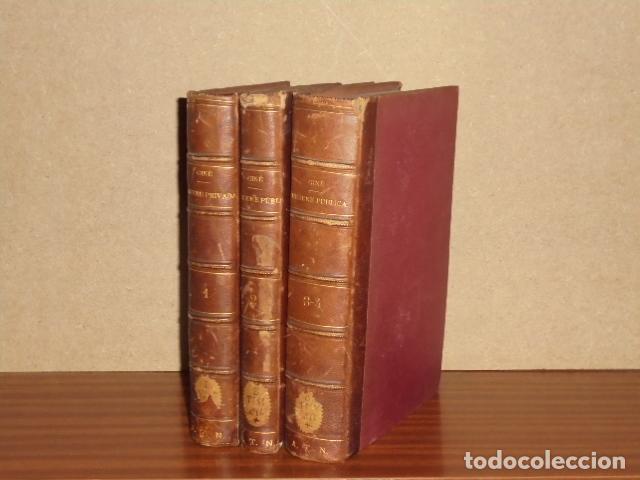 Libros: CURSO ELEMENTAL DE HIGIENE PRIVADA Y P&Uacute;BLICA - 4 tomos en 3 vol&uacute;menes - Gin&eacute; y Partag&aacute;s, Juan