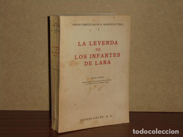 Libros: LA LEYENDA DE LOS INFANTES DE LAYA - Men&eacute;ndez Pidal, Ram&oacute;n
