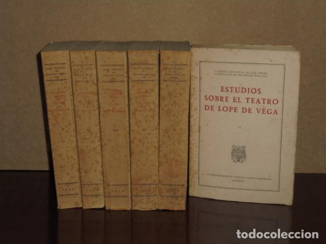Libros: ESTUDIOS SOBRE EL TEATRO DE LOPE DE VEGA - I a VI (6 tomos) - Men&eacute;ndez Pelayo, Marcelino