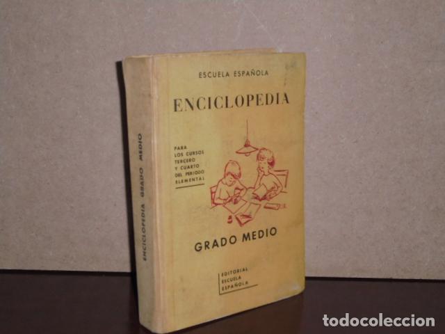 Libri di seconda mano: ENCICLOPEDIA GRADO MEDIO - Para los cursos tercero y cuarto del per&iacute;odo elemental - VV. AA.