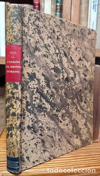 Libros: L'ERRORE NEL DIRITTO ROMANO - VOCI, Pasquale