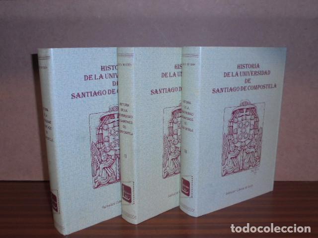 Libri di seconda mano: HISTORIA DE LA UNIVERSIDAD DE SANTIAGO DE COMPOSTELA - 3 TOMOS (Ed. facs&iacute;mil) - Cabeza de Le&oacute;n, Salv
