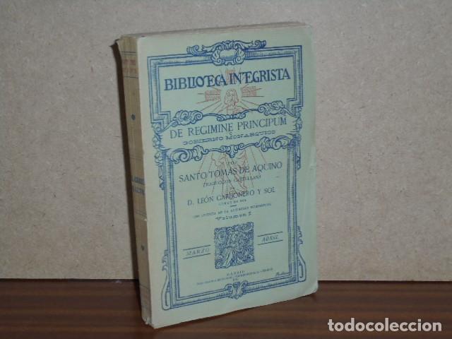 Libri di seconda mano: EL GOBIERNO MON&Aacute;RQUICO o DE REGIMINE PRINCIPUM - Santo Tom&aacute;s de Aquino